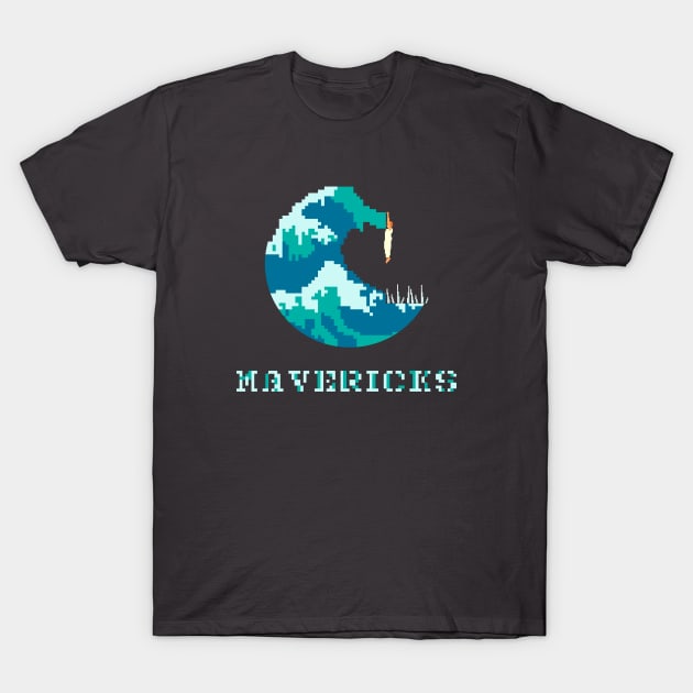 Mavericks Wave T-Shirt by SashaShuba